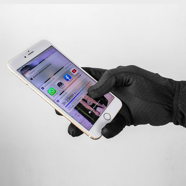 LUVA TOUCH SCREEN THERMO SKIN PRETO