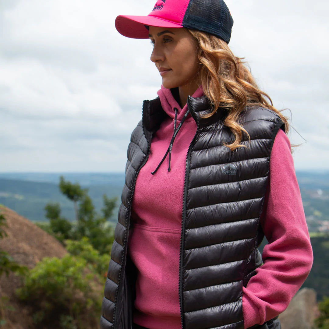 COLETE PUFFA PATAGONIA SINTETICA FEMININA PRETO