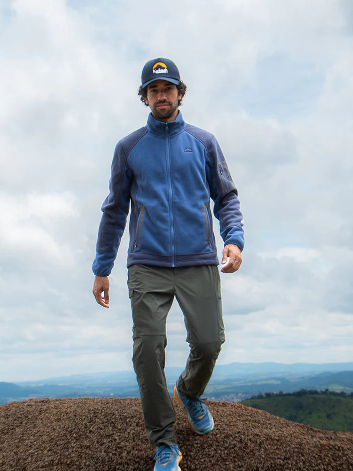 JAQUETA FLEECE LHOTSE MASC. MARINHO