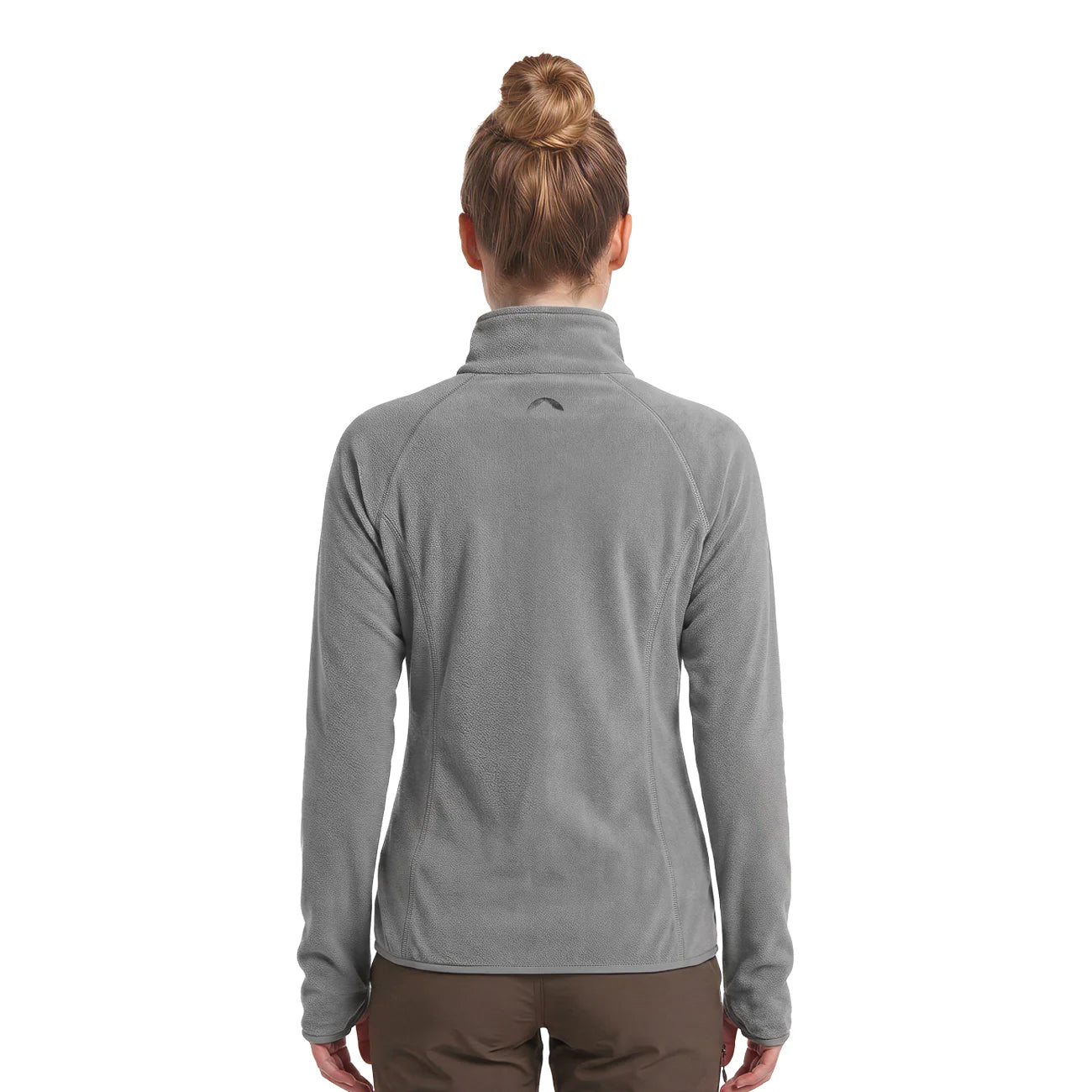 JAQUETA FLEECE CHAMONIX 1/2 ZIPER XLITE CINZA FEMININO KAILASH