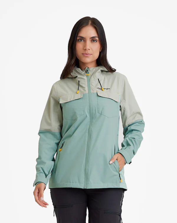 Jaqueta Impermeável Galapagos Darwin Heat Feminino Verde