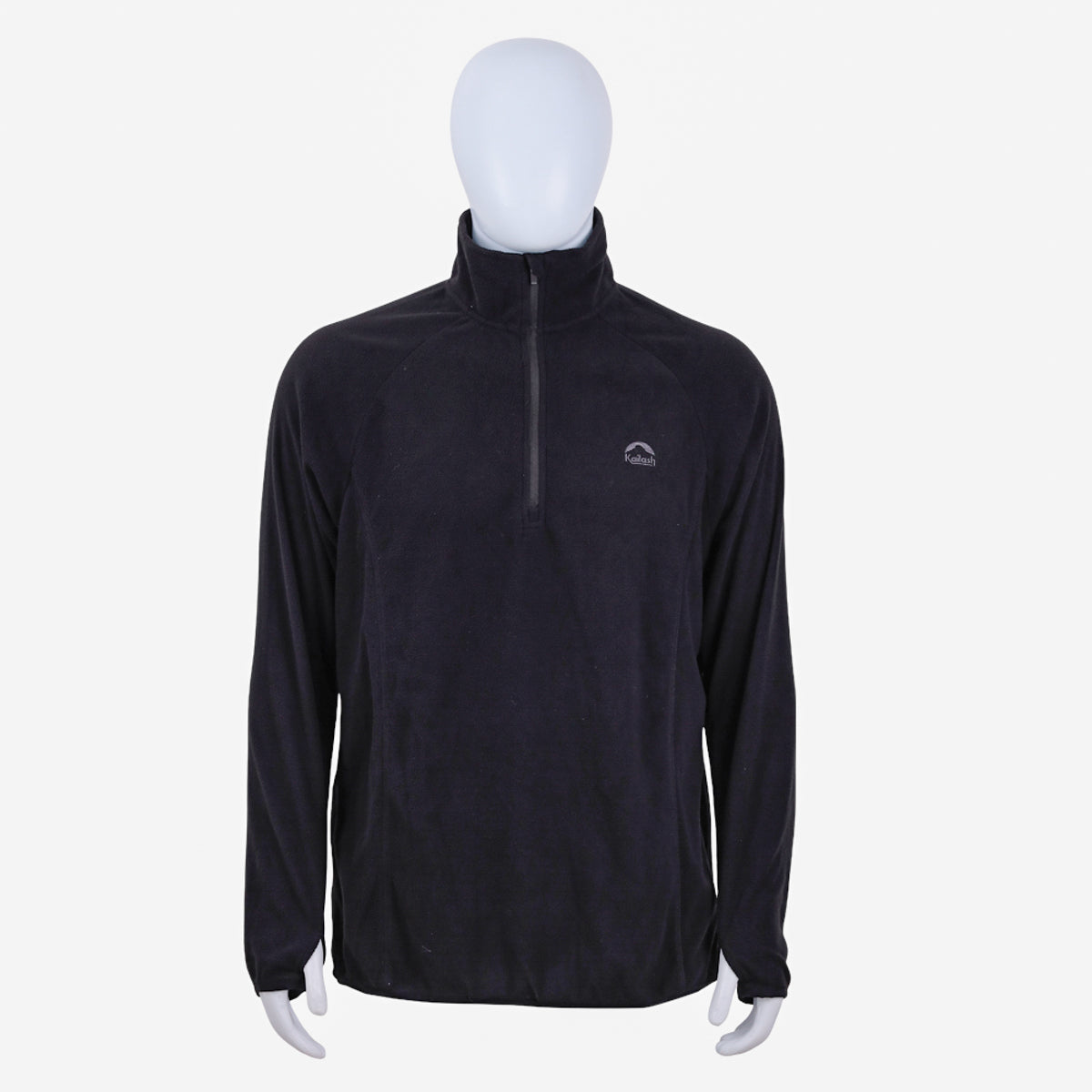 JAQUETA FLEECE CHAMONIX 1/2 ZIPER XLITE MASCULINA PRETO