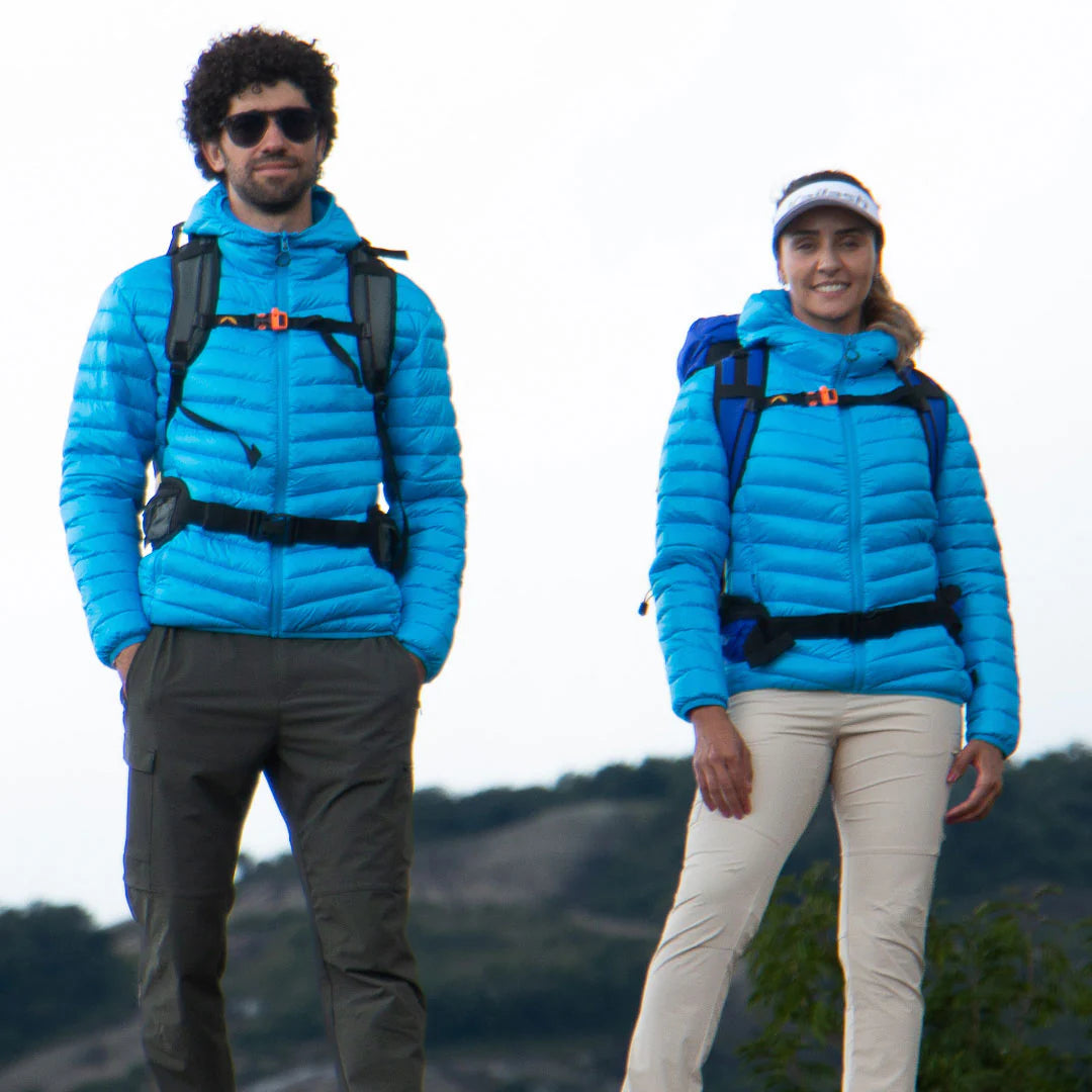 JAQUETA PUFFER PATAGONIA SINTETICA FEMININA CIANO