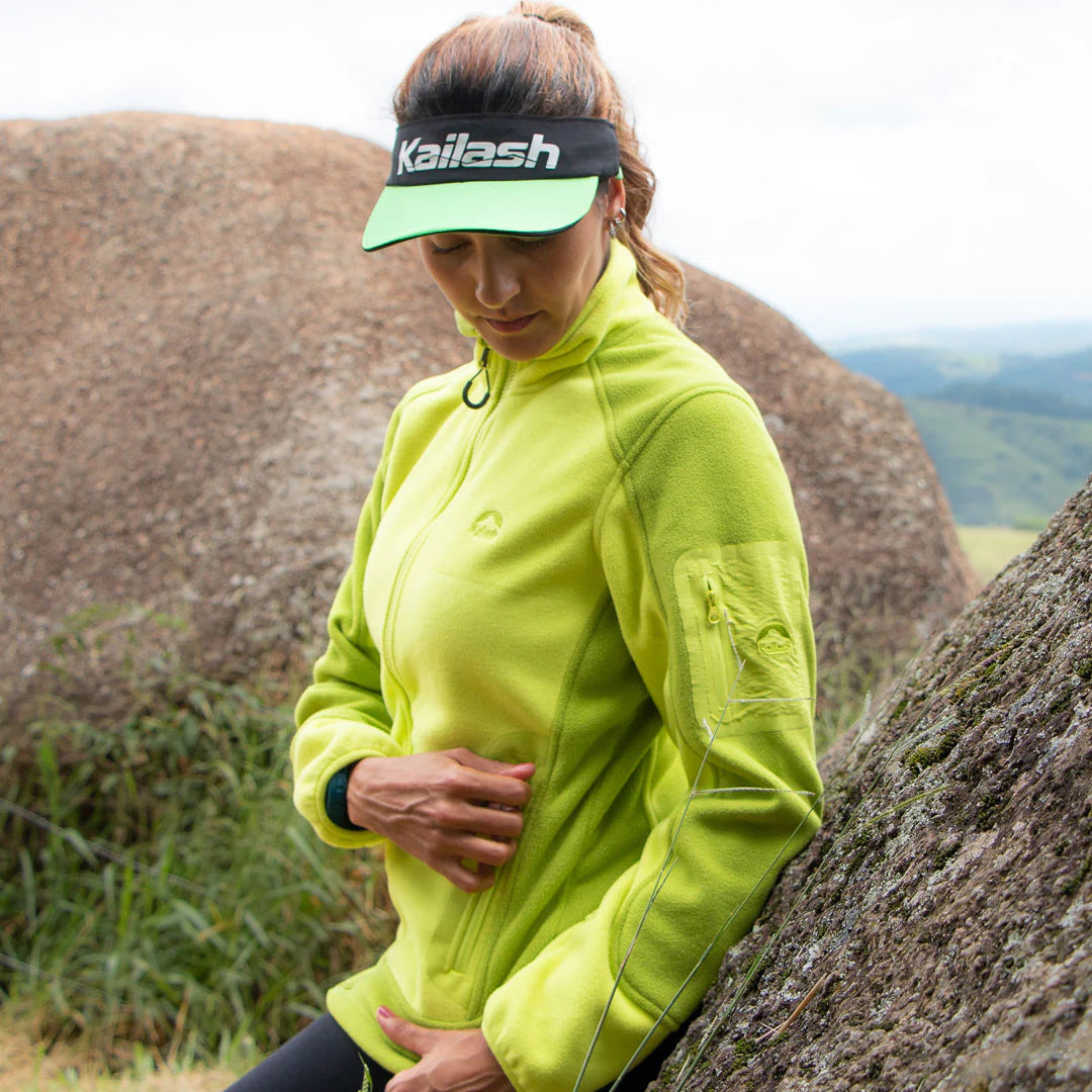 JAQUETA FLEECE LHOTSE FEMININA VERDE LIMAO