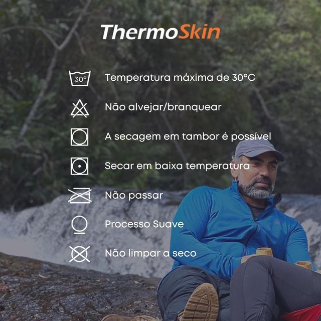 BLUSA THERMO SKIN MASCULINA PRETO