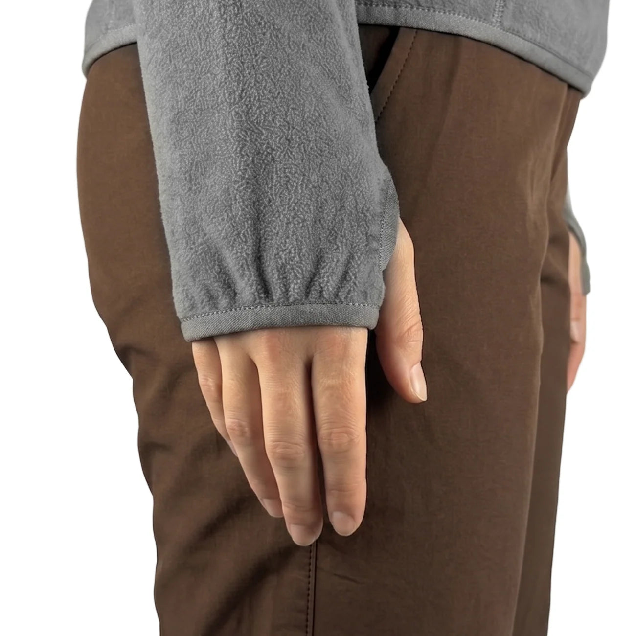 JAQUETA FLEECE CHAMONIX 1/2 ZIPER XLITE CINZA FEMININO KAILASH