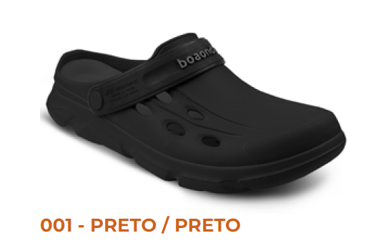 CALÇADO CONFORTO ADVENTURE MASCULINO- PRETO/PRETO