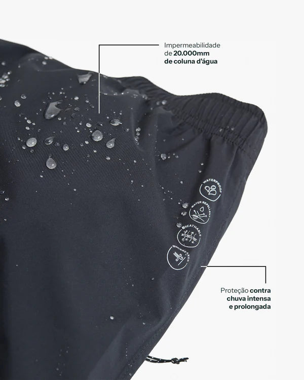 CALÇA IMPERMEÁVEL GALAPAGOS DARWIN STORM MASC PRETA