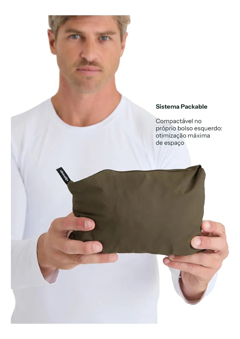 Jaqueta Impermeável Galapagos Darwin Heat Masculino Verde