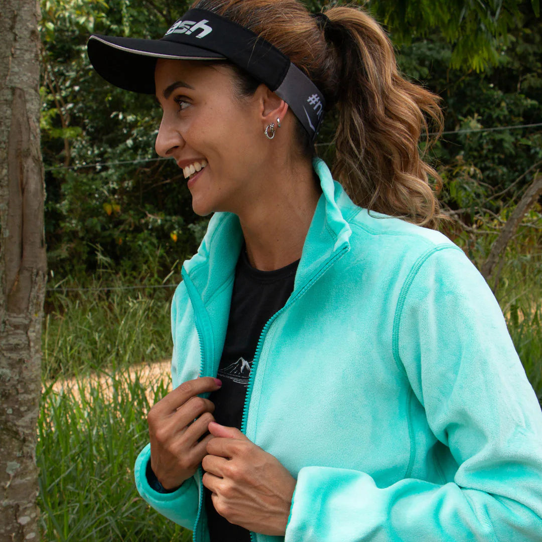 JAQUETA FLEECE TEDDY FEM. AZUL TIFFANY