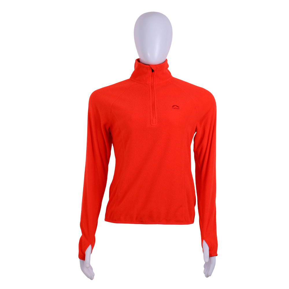 JAQUETA FLEECE CHAMONIX 1/2 ZIPER XLITE FEMININA LARANJA ESCURO