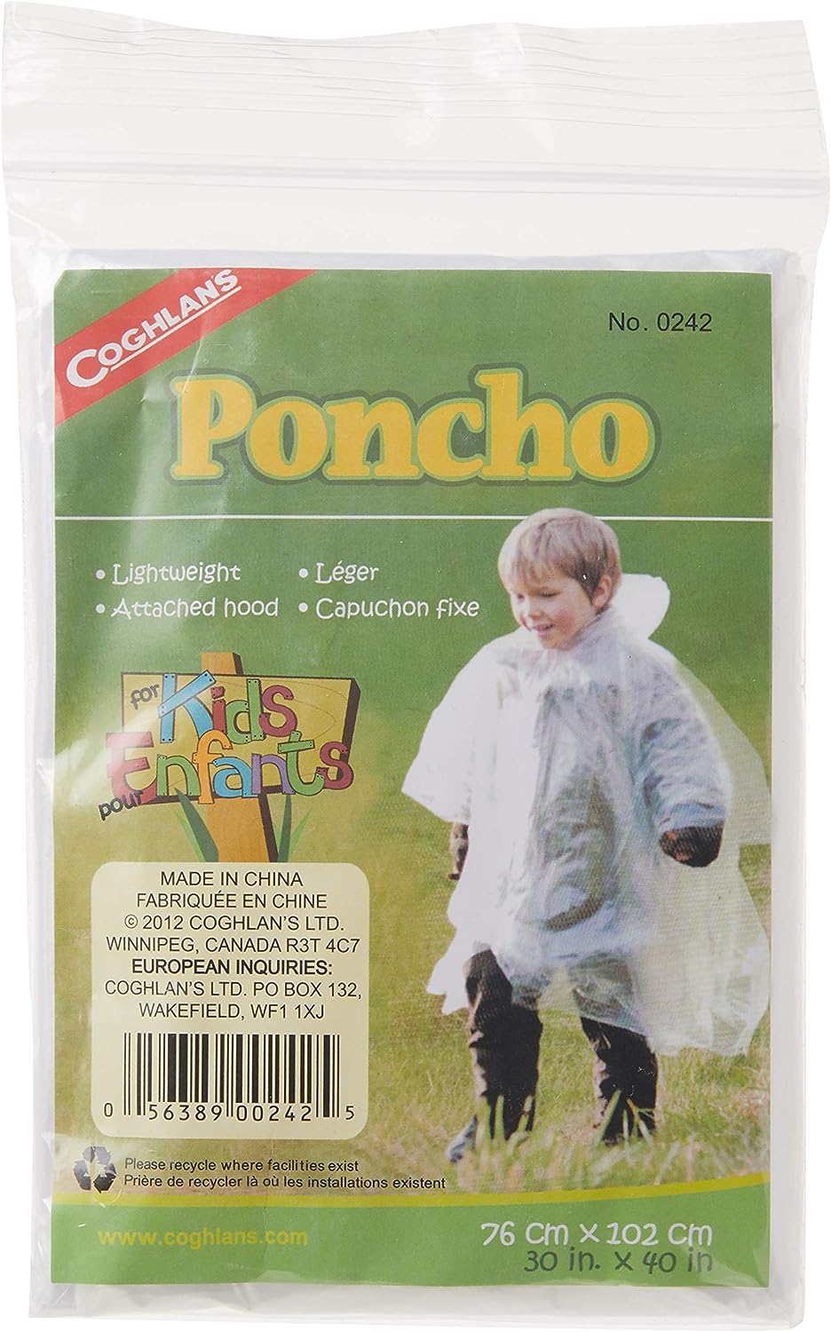 PONCHO COGHLANS IMPERMEÁVEL PARA CRIANÇAS