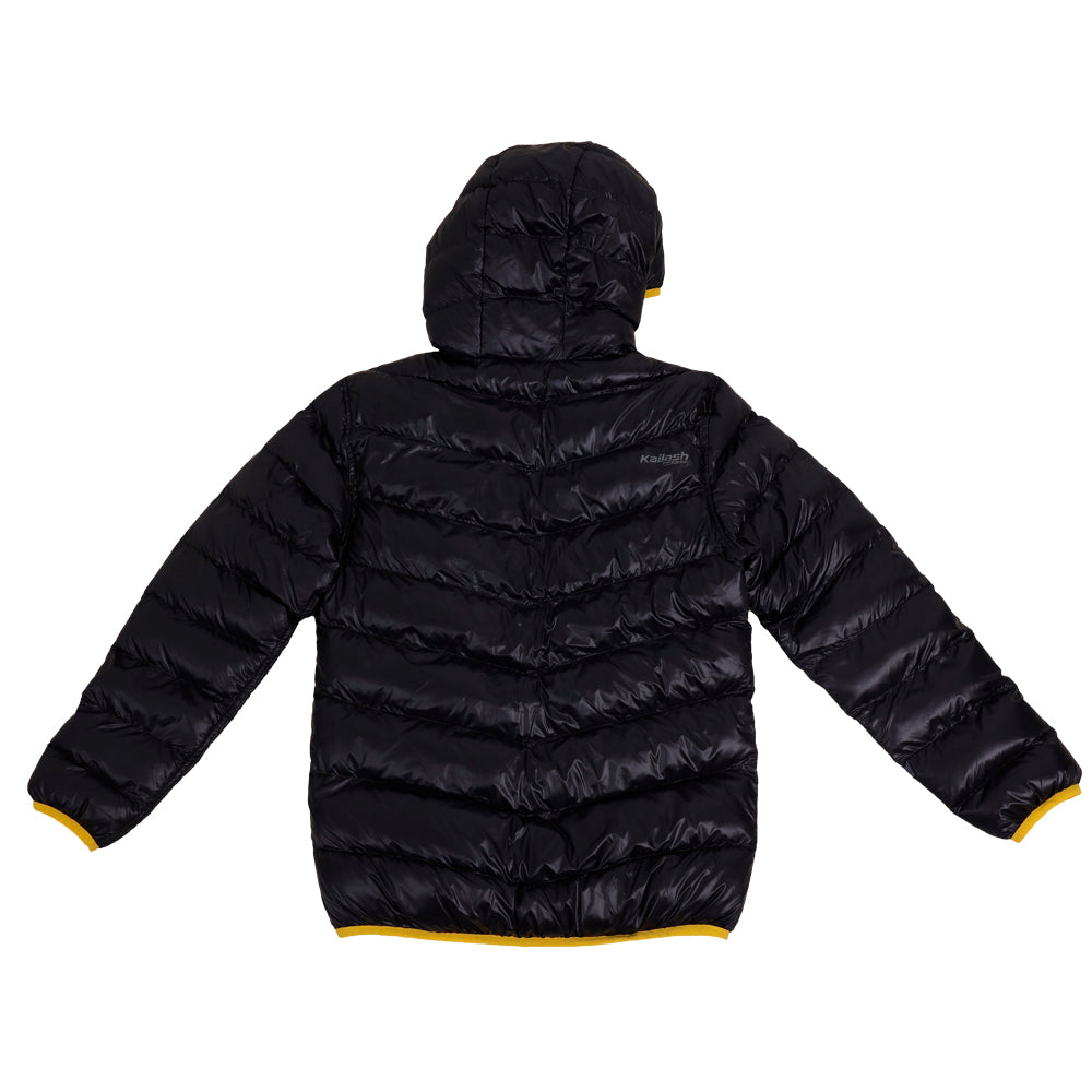 JAQUETA PUFFER DOUBLE PATAGONIA SINTETICA MASCULINO PRETO/AMARELO