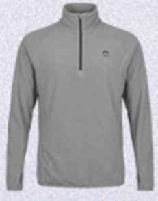 JAQUETA FLEECE CHAMONIX 1/2 ZIPER XLITE CINZA MASCULINO KAILASH