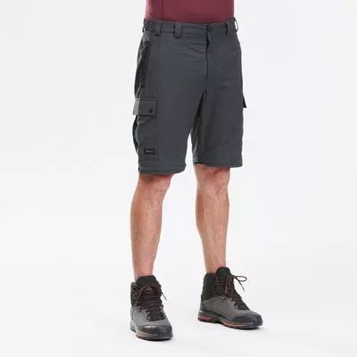 CALÇA MODULAR MASCULINA TRILHA TREKKING 100 ZIP OFF CINZA