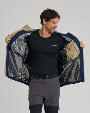 Jaqueta Impermeável Galapagos Darwin Heat Masculino Azul Marinho