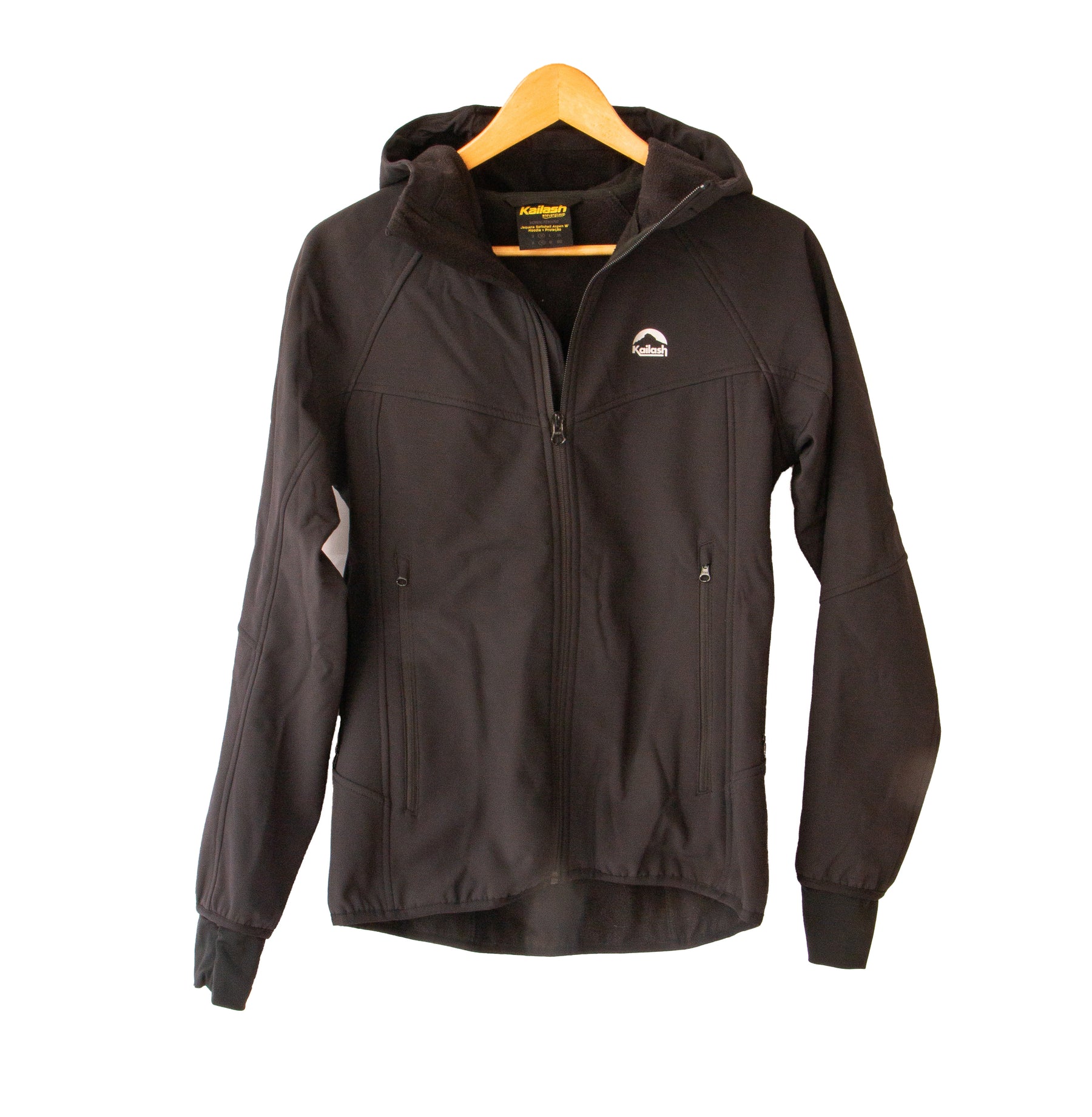 JAQUETA SOFTSHELL COM CAPUZ ASPEN MASCULINO PRETO