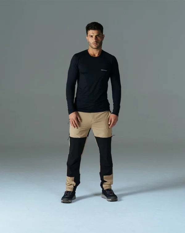 Calça Técnica Galapagos Hiker Masculino Preto com Caqui