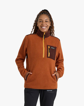 Blusão Galapagos Sherpa Terracota e Marrom Unissex