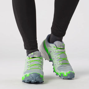 TENIS SPEEDCROSS 6 FEMININO CINZA/BRANCO/VERDE