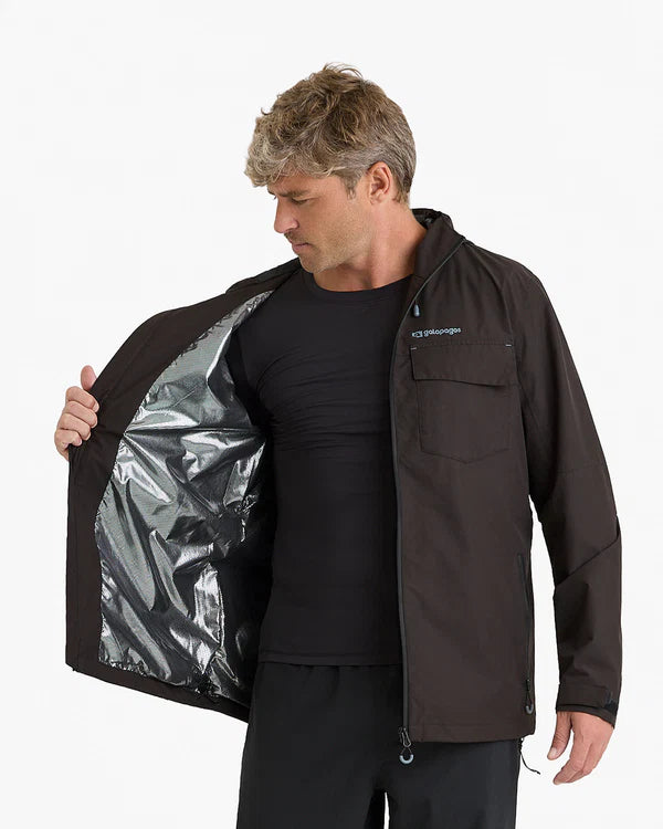 Jaqueta Impermeável Galapagos Darwin Heat Masculino Preto