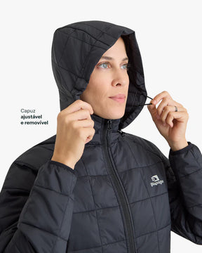 Jaqueta Puffer Galapagos Ibex Thermolite Heat Feminino Preto