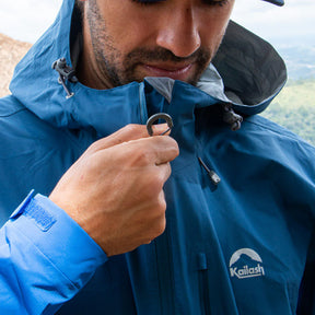 JAQUETA ANORAK IMPERMEAVEL ANDES MASCULINA MARINHO/ AZUL