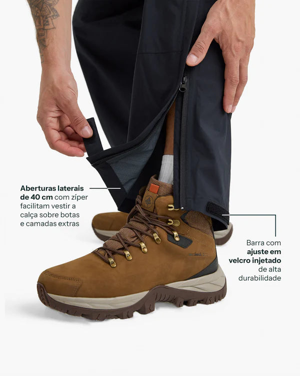 CALÇA IMPERMEÁVEL GALAPAGOS DARWIN STORM MASC PRETA