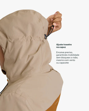 Jaqueta Impermeável Galapagos Darwin Heat Feminino Terracota