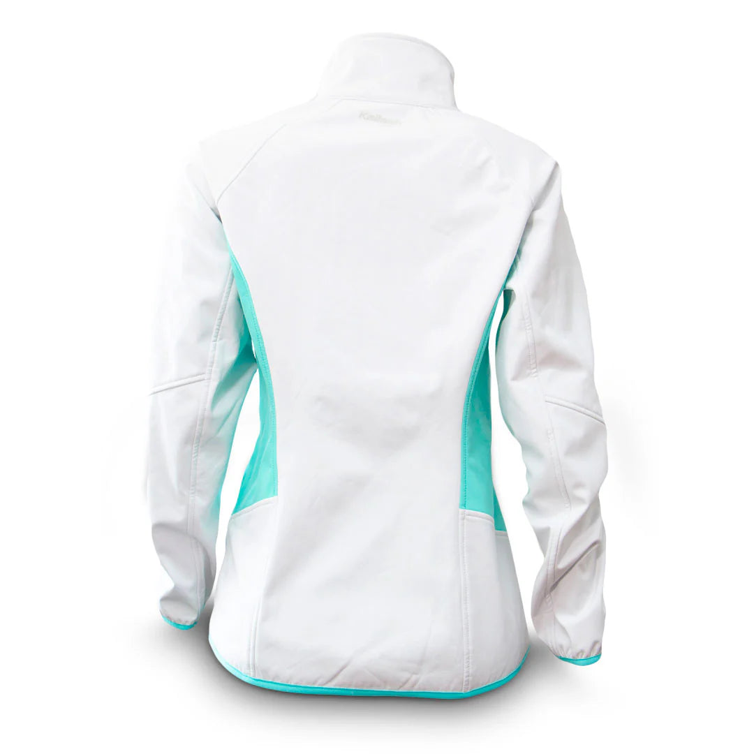 JAQUETA SOFTSHELL BARILOCHE FEM. BRANCO/TIFFANY