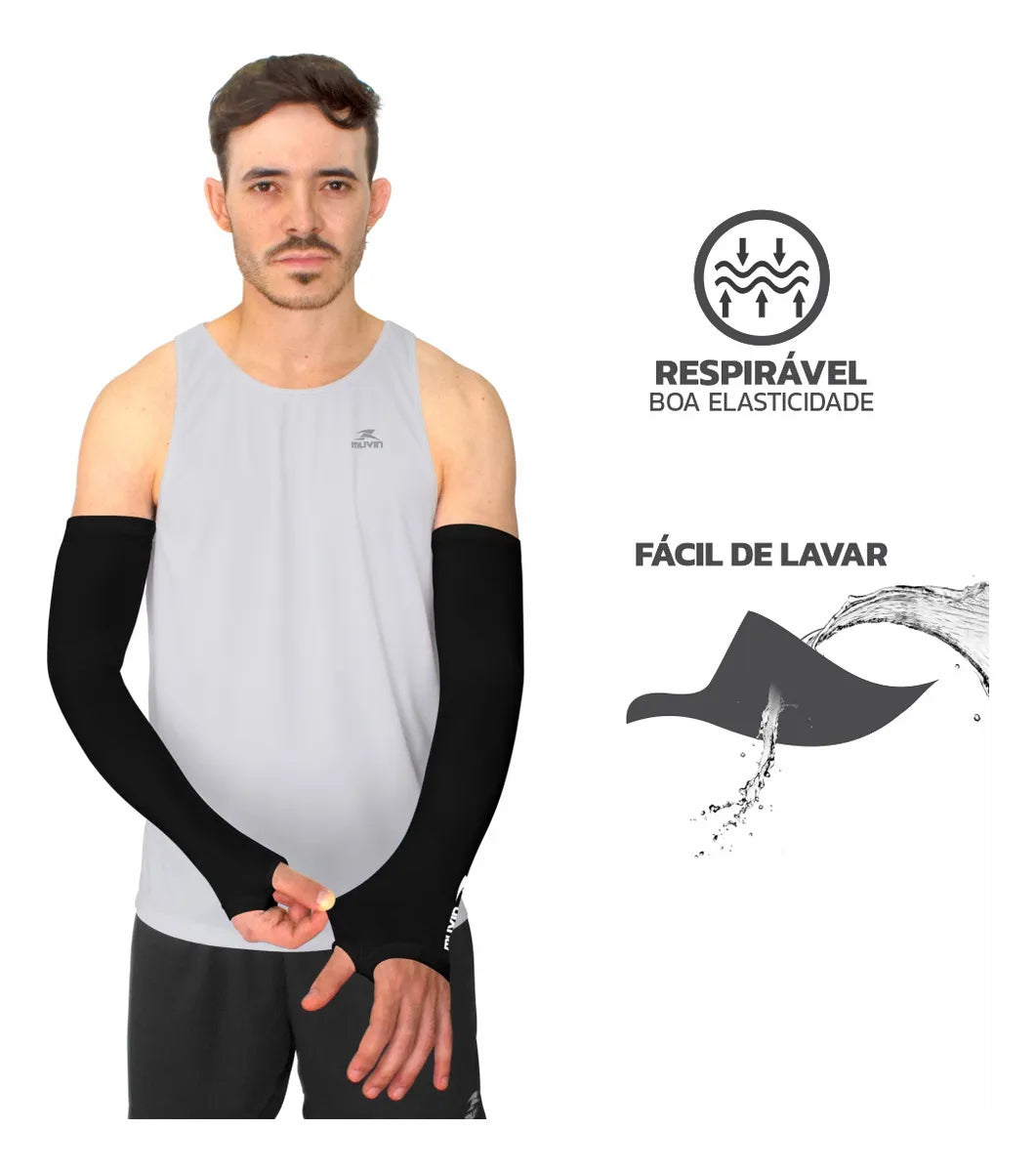 MANGUITO LONGO ELASTICO BASIC FPS + PRETO