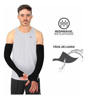 MANGUITO LONGO ELASTICO BASIC FPS + PRETO