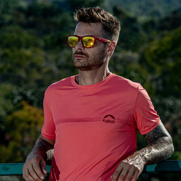 CAMISETA RUNNING BASIC MASCULINO LARANJA