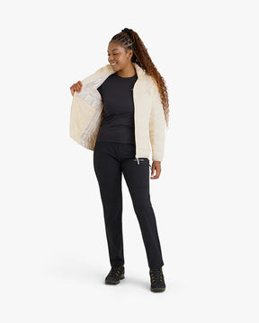 Jaqueta Puffer Galapagos Ibex Thermolite Heat Feminino Off White