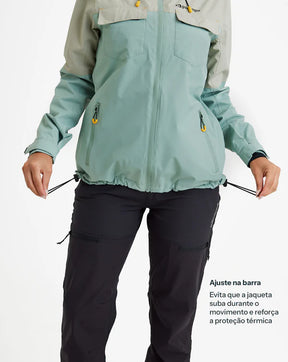 Jaqueta Impermeável Galapagos Darwin Heat Feminino Verde