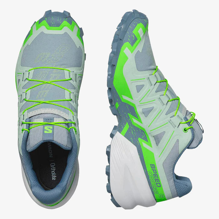 TENIS SPEEDCROSS 6 FEMININO CINZA/BRANCO/VERDE