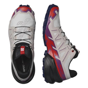 TENIS SPEEDCROSS 6 FEMININO CINZA/VERMELHO/ROXO