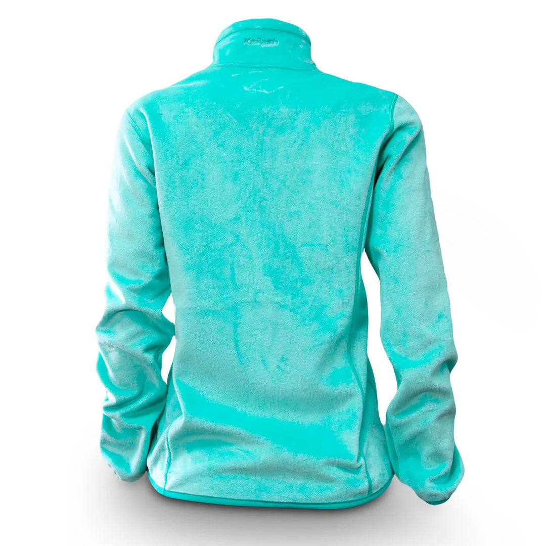 JAQUETA FLEECE TEDDY FEMININA AZUL TIFFANY