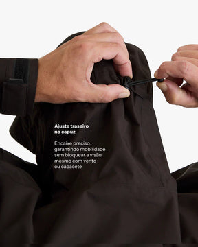 Jaqueta Impermeável Galapagos Darwin Heat Masculino Preto