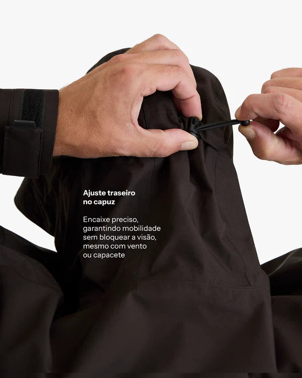 Jaqueta Impermeável Galapagos Darwin Heat Masculino Preto
