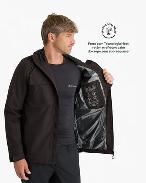 Jaqueta Impermeável Galapagos Darwin Heat Masculino Preto