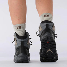 BOTA QUEST ELEMENT GTX FEMININA PRETO/MUSGO/CINZA