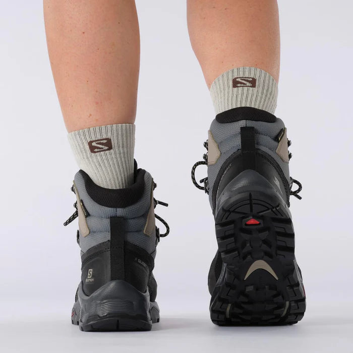 BOTA QUEST ELEMENT GTX FEMININA PRETO/MUSGO/CINZA