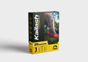 MEIA COMPRESSÃO PRO DOTS BIOTECH UNISSEX CHUMBO/VERDE