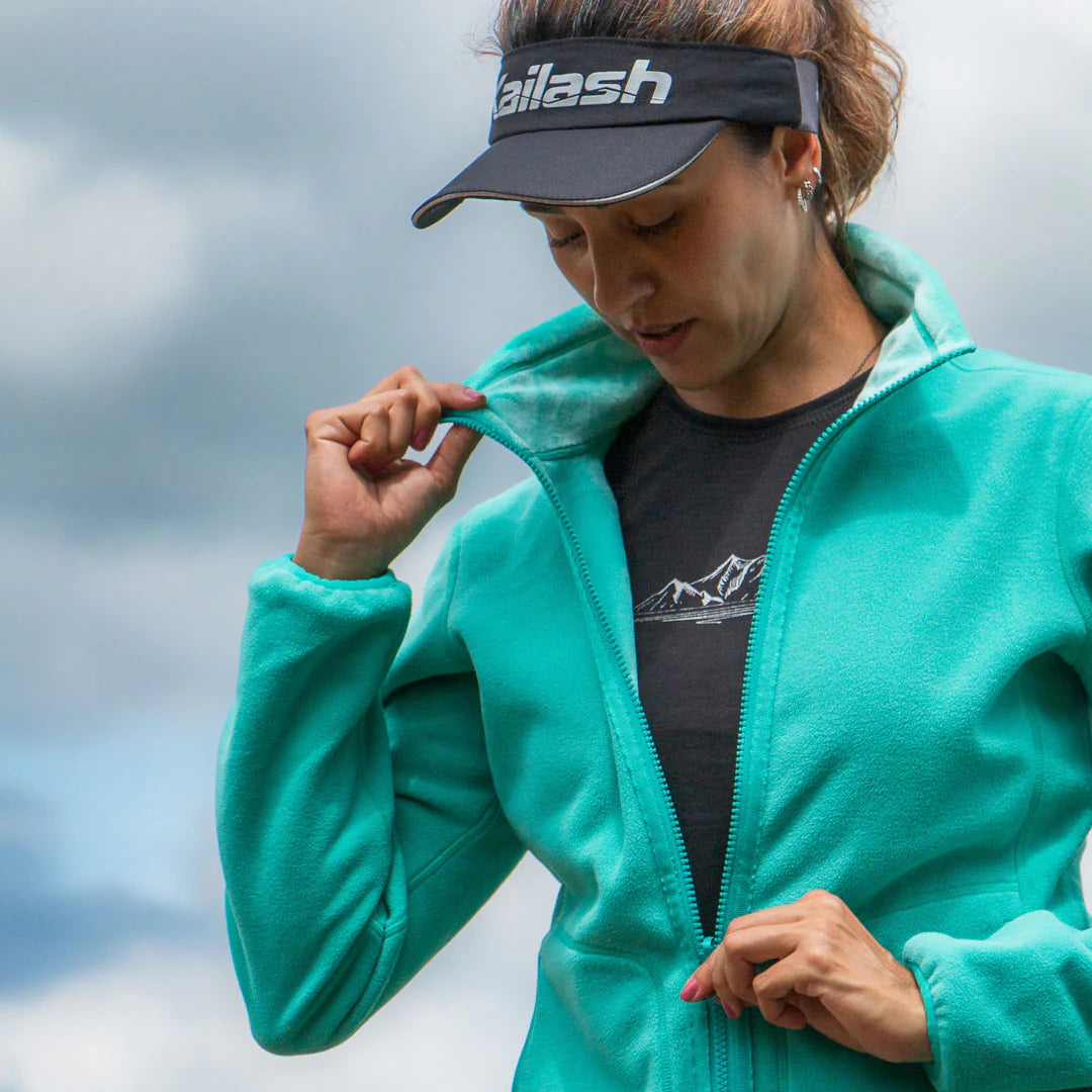 JAQUETA FLEECE TEDDY FEM. AZUL TIFFANY