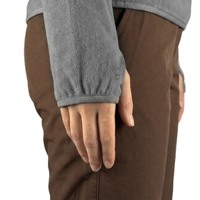 JAQUETA FLEECE CHAMONIX 1/2 ZIPER XLITE CINZA FEMININO KAILASH