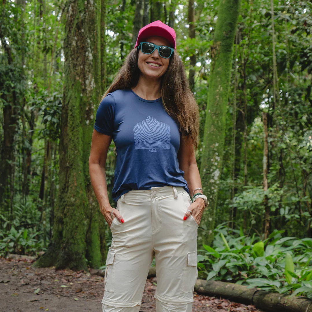 CAMISETA RUNNING PRO WMNS KAILASH FEMININO AZUL MARINHO
