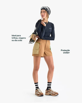 SHORTS CARGO GALAPAGOS RAVEN FEMININO