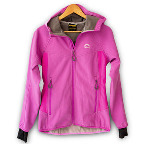 JAQUETA SOFTSHELL COM CAPUZ ASPEN FEM. ROXA