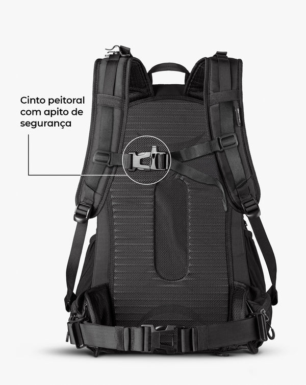 Mochila Ataque Galapagos Vórtex Preto 35 L
